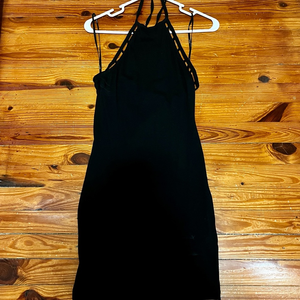 Black halter dress NWT
